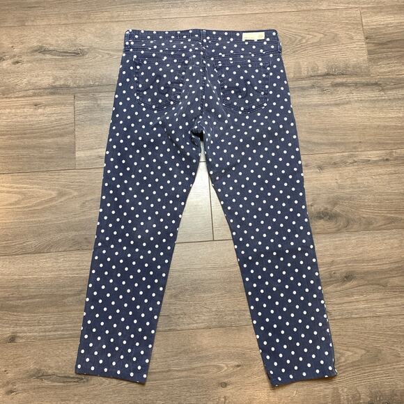 AG Adriano Goldschmied Stevie Ankle Slim Straight Polka Dots Mid Rise Jeans 29R - Picture 3 of 8